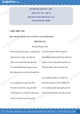 Đề thi giữa kì 2 Văn 10 Chân trời sáng tạo - Đề số 1